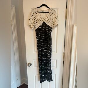 Target A New Day Polka Dot Two-Tone Maxi Dress